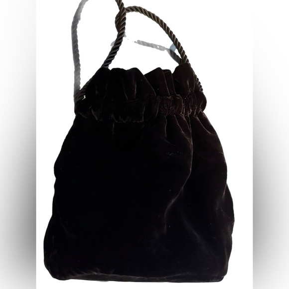 DÔEN black velvet pochette or evening bag - Picture 7 of 10